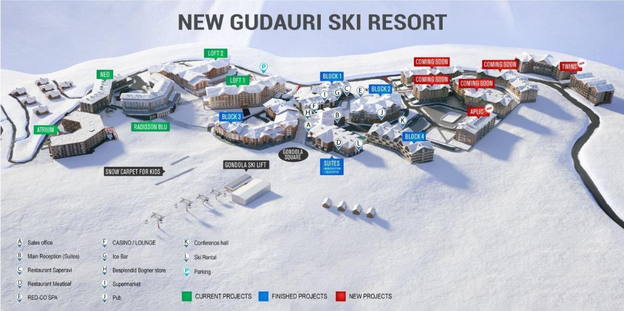 Comfortable Apartment, New Gudauri, Ski Resort المظهر الخارجي الصورة